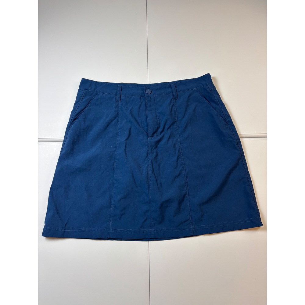 Patagonia Womens Inter-Continental Hideaway Skort Blue Hiking Skirt Sz 12